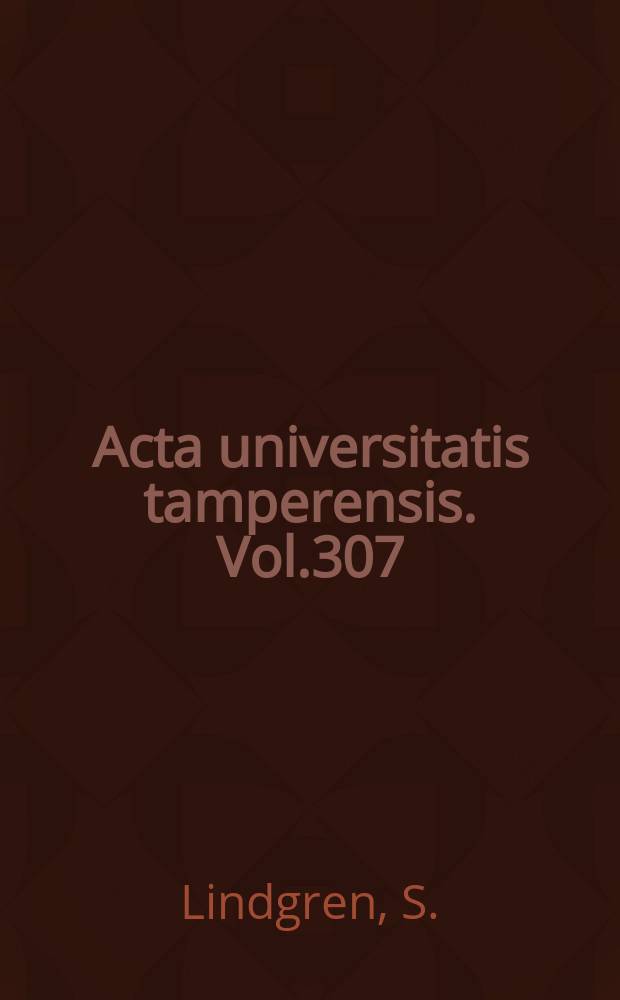 Acta universitatis tamperensis. Vol.307 : Toimintamateriaalin käyttö matematiikan episkolussa