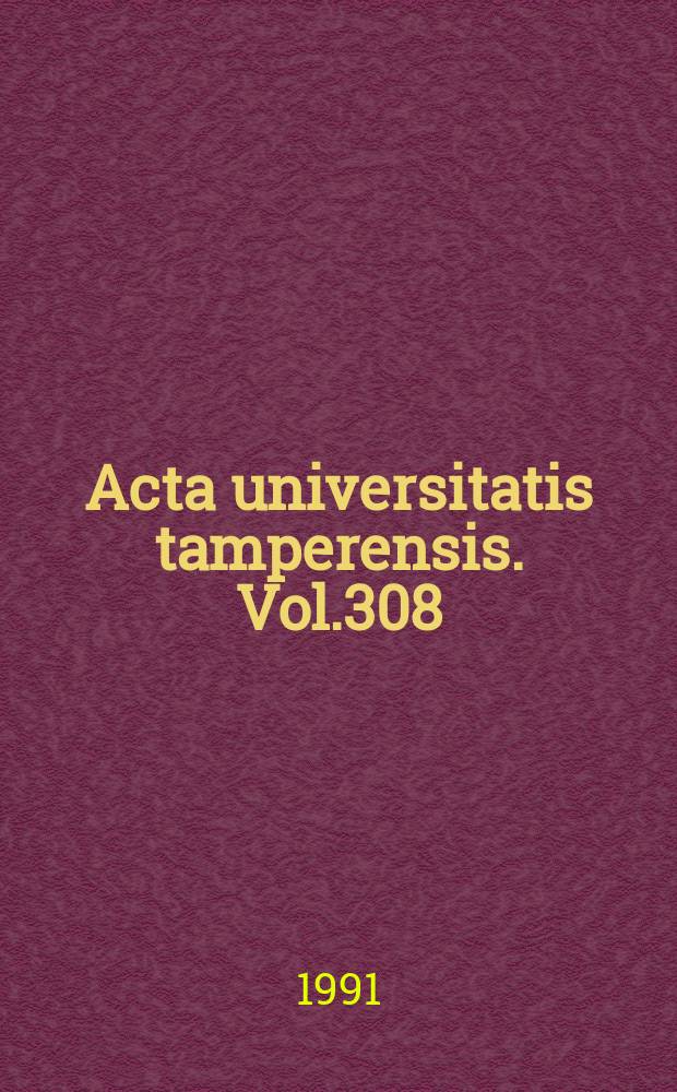 Acta universitatis tamperensis. Vol.308 : EEG during inhalation anaesthesia