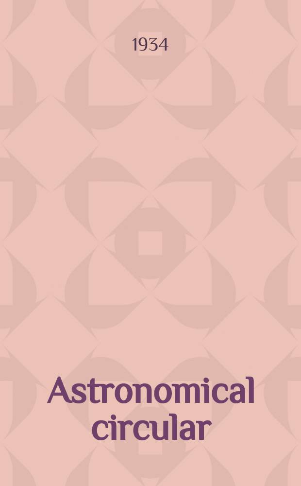 Astronomical circular