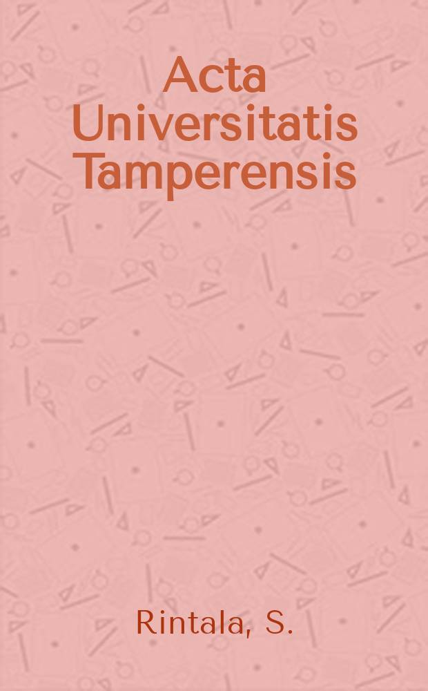 Acta Universitatis Tamperensis : Uterine leiomyomas under the influence