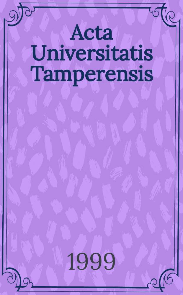 Acta Universitatis Tamperensis : Functional outcome after a lateral