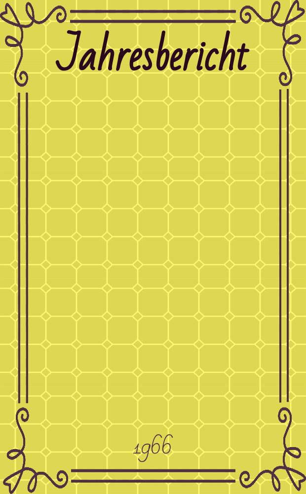 Jahresbericht