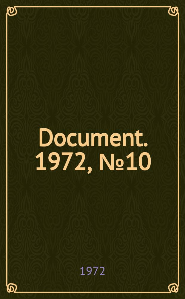 Document. 1972, №10 : Shear and torsion in reinforced concrete beams