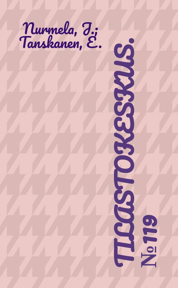 Tilastokeskus. №119 : Käyttäjän rooli energian ...