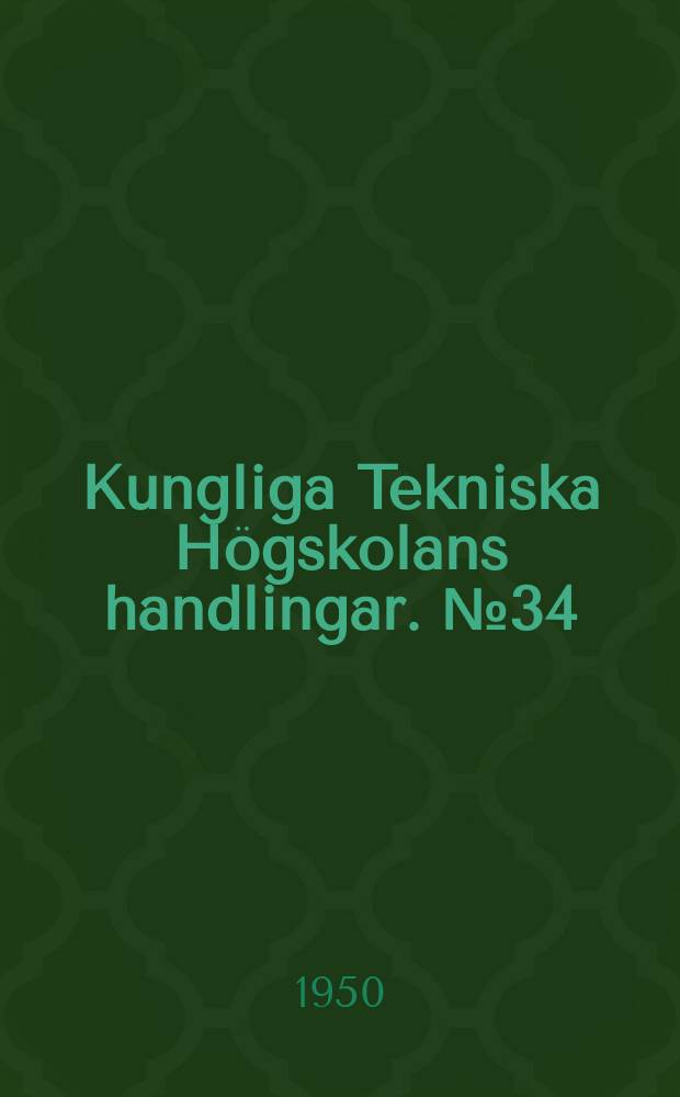 Kungliga Tekniska Högskolans handlingar. №34 : The yield point of mild steel at non-homogeneous and compound stress distributions