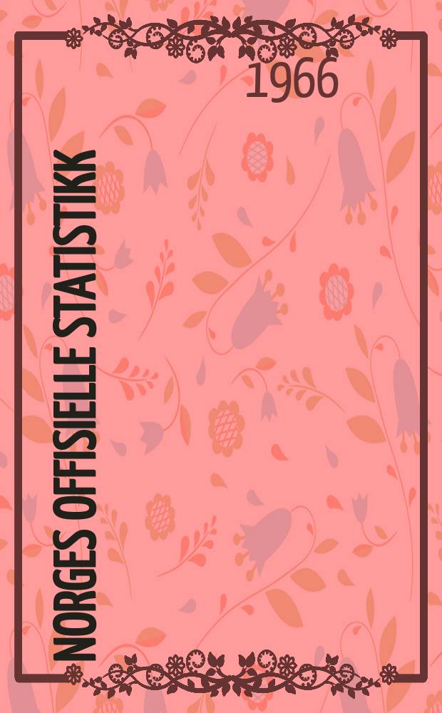 Norges offisielle statistikk