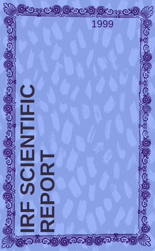 IRF scientific report : The tail lobe revisited