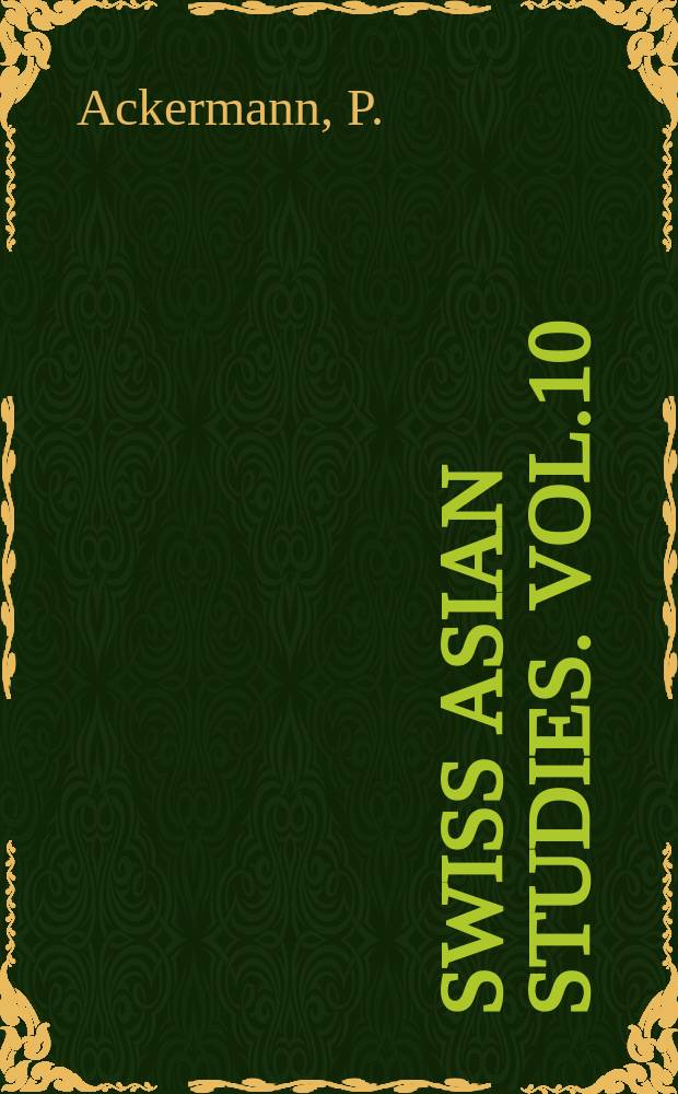 Swiss Asian studies. Vol.10 : Kumiuta