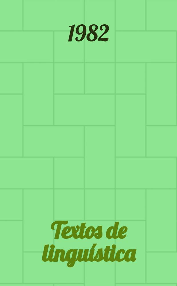 Textos de linguística