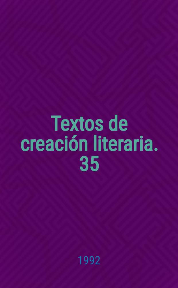 Textos de creación literaria. 35 : Poemas para huir de la poesía