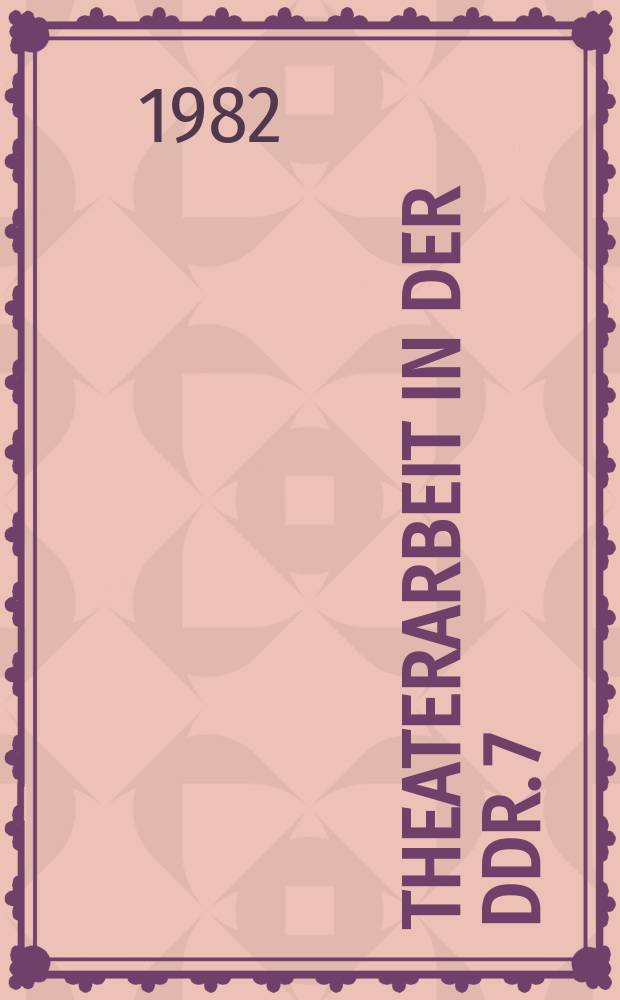 Theaterarbeit in der DDR. 7 : "Großer Frieden" von Volker Braun