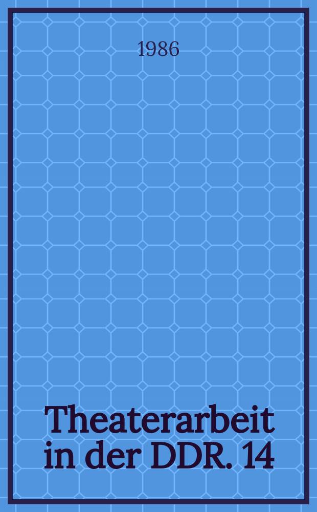 Theaterarbeit in der DDR. 14 : Ruth Berghaus inszeniert "Die Verurteilung des Lukullus" von Paul Dessau