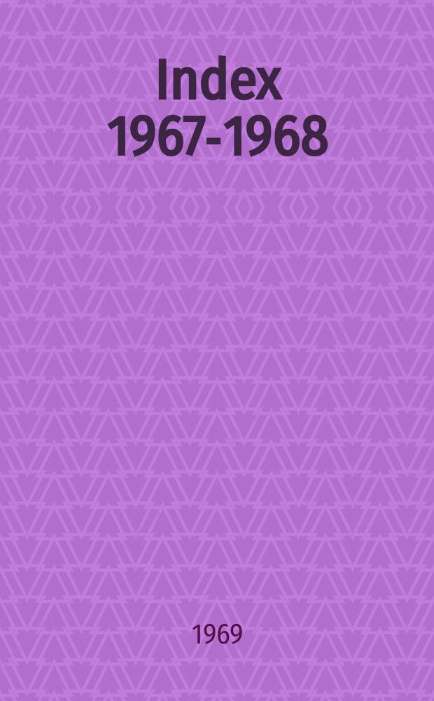 Index 1967-1968