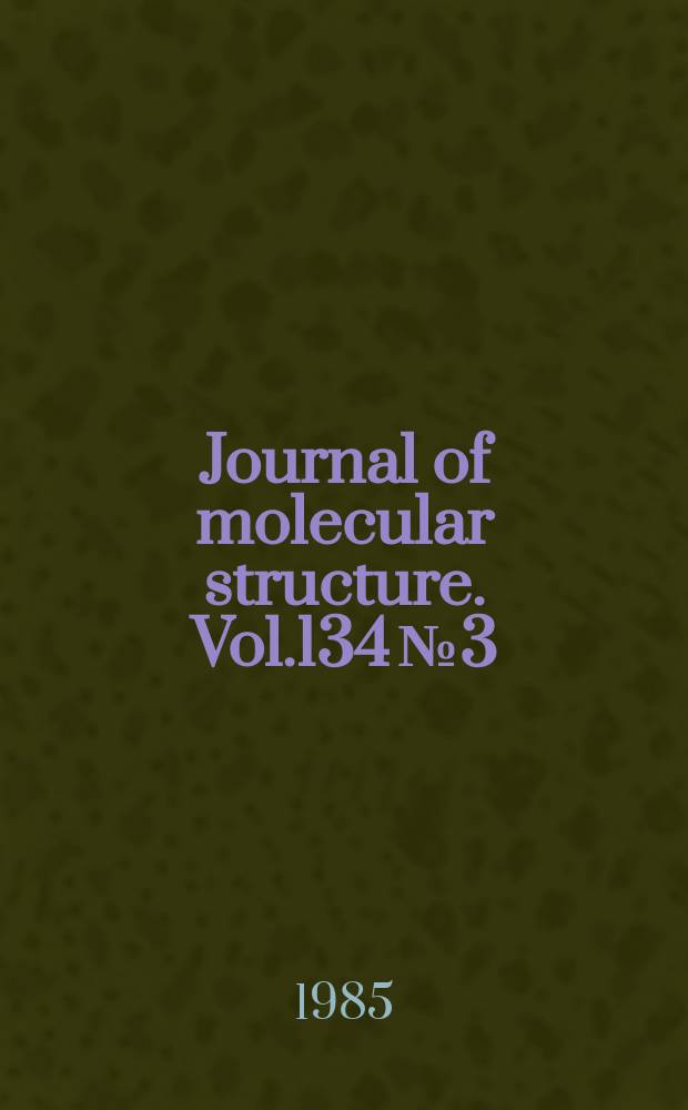 Journal of molecular structure. Vol.134 №3/4 : Mechanism of drug action