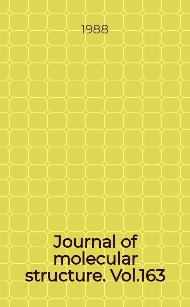 Journal of molecular structure. Vol.163