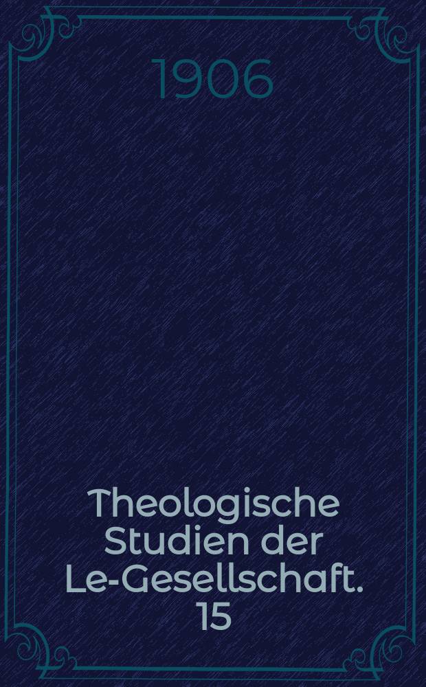 Theologische Studien der Leo- Gesellschaft. 15 : Das Sakrament der Firmung