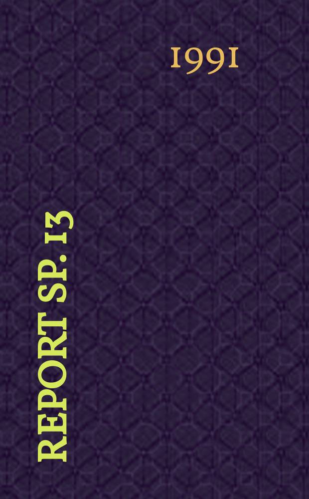 Report SP. 13