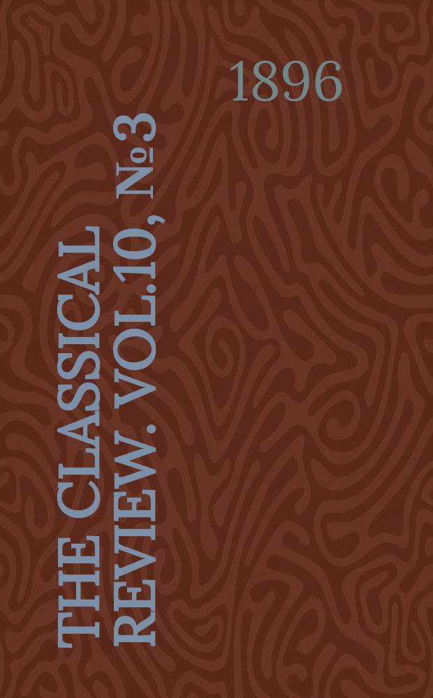 The Classical review. Vol.10, №3(86)