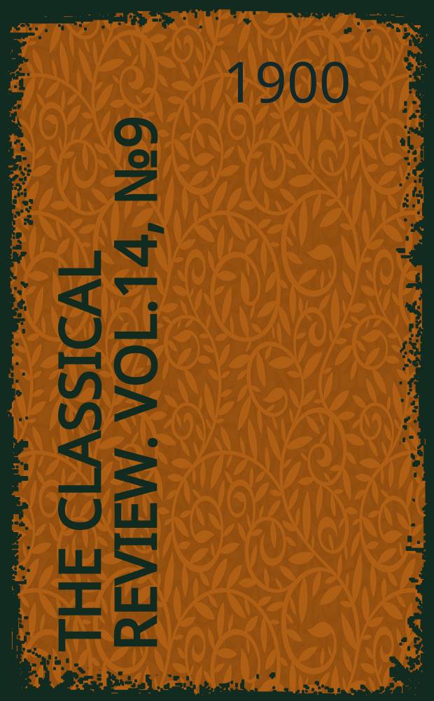 The Classical review. Vol.14, №9(128)