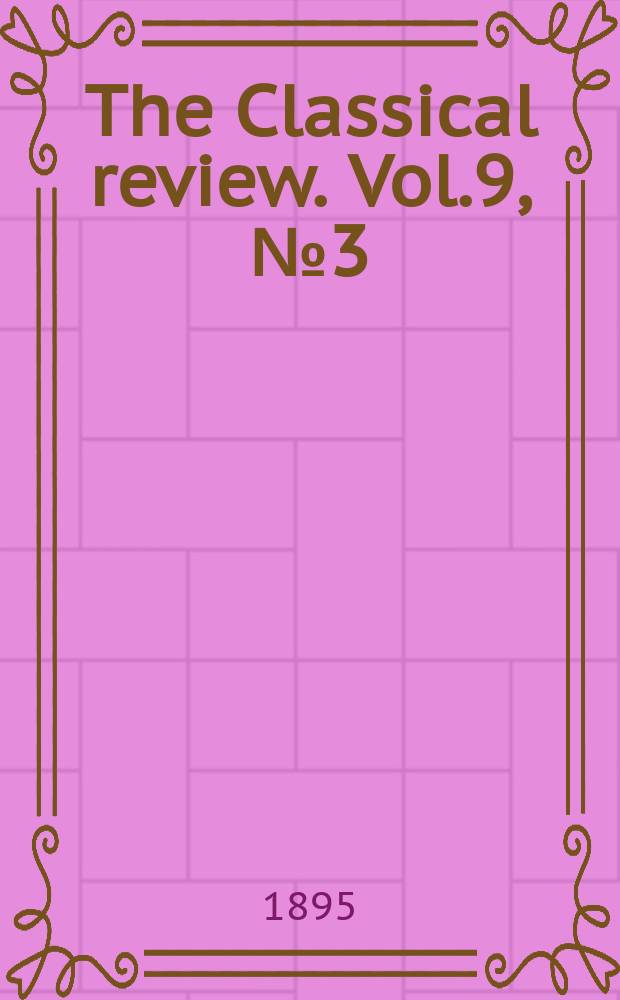 The Classical review. Vol.9, №3(77)