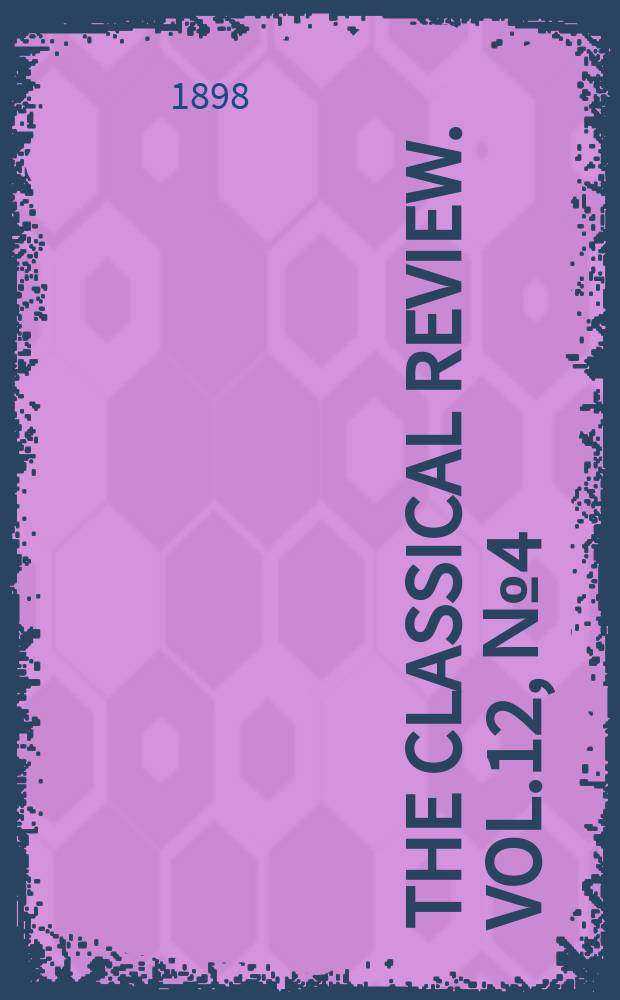 The Classical review. Vol.12, №4(105)