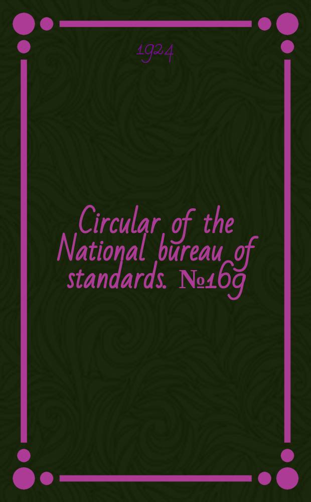 Circular of the National bureau of standards. №169 : Methods of calculating hosiery shipping case dimension