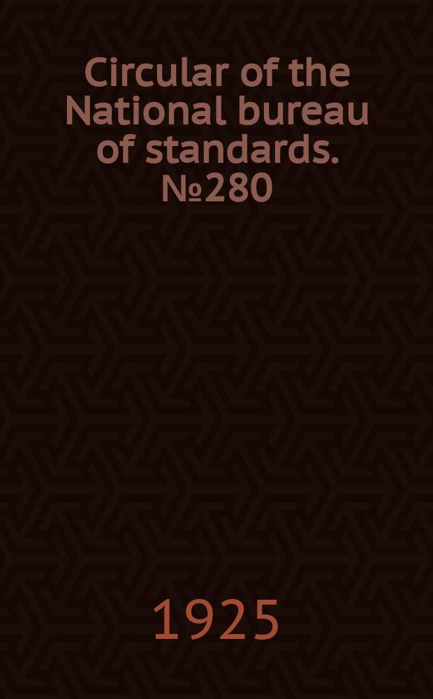 Circular of the National bureau of standards. №280 : Standard time throughout the world