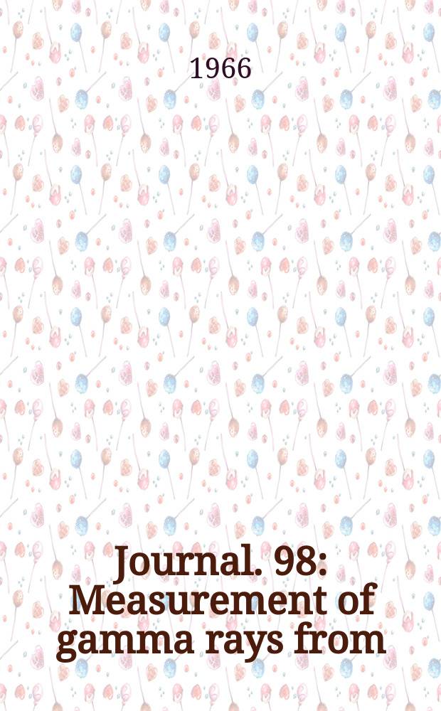 [Journal]. 98 : Measurement of gamma rays from (p₁2n) reactions on vibrational nuclei