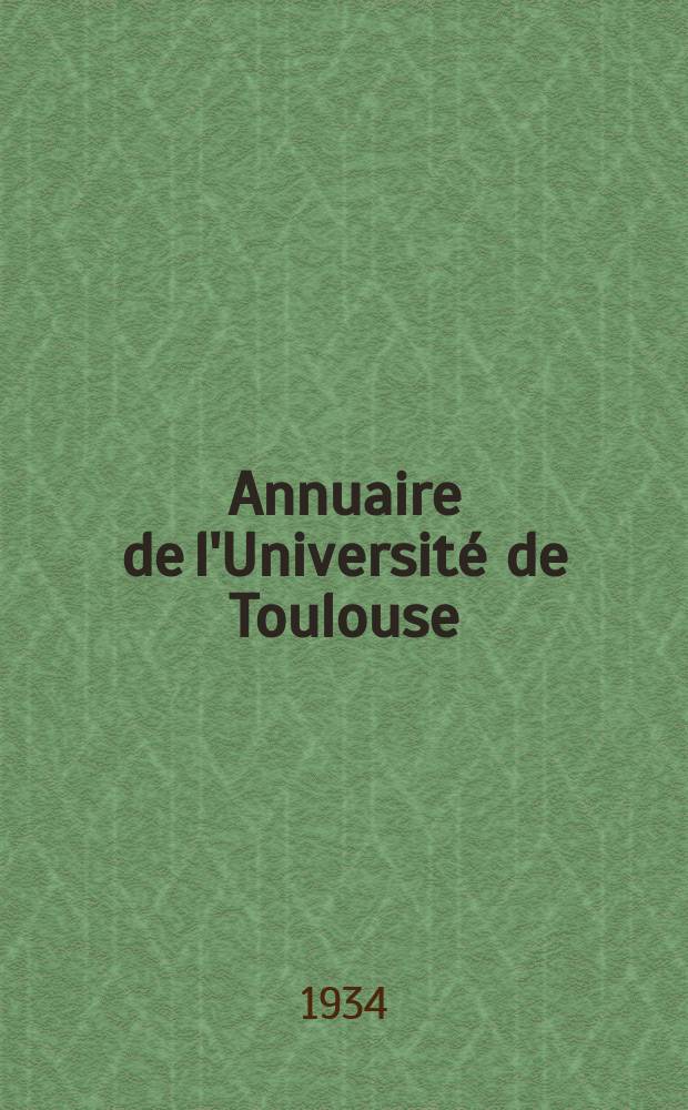 Annuaire de l'Université de Toulouse = Ежегодник Тулузского университета