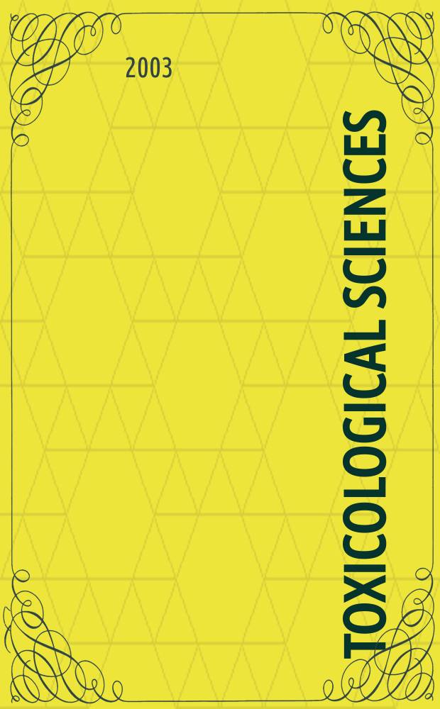 Toxicological sciences : An offic. j. of the Soc. of toxicology. Vol.73, №1
