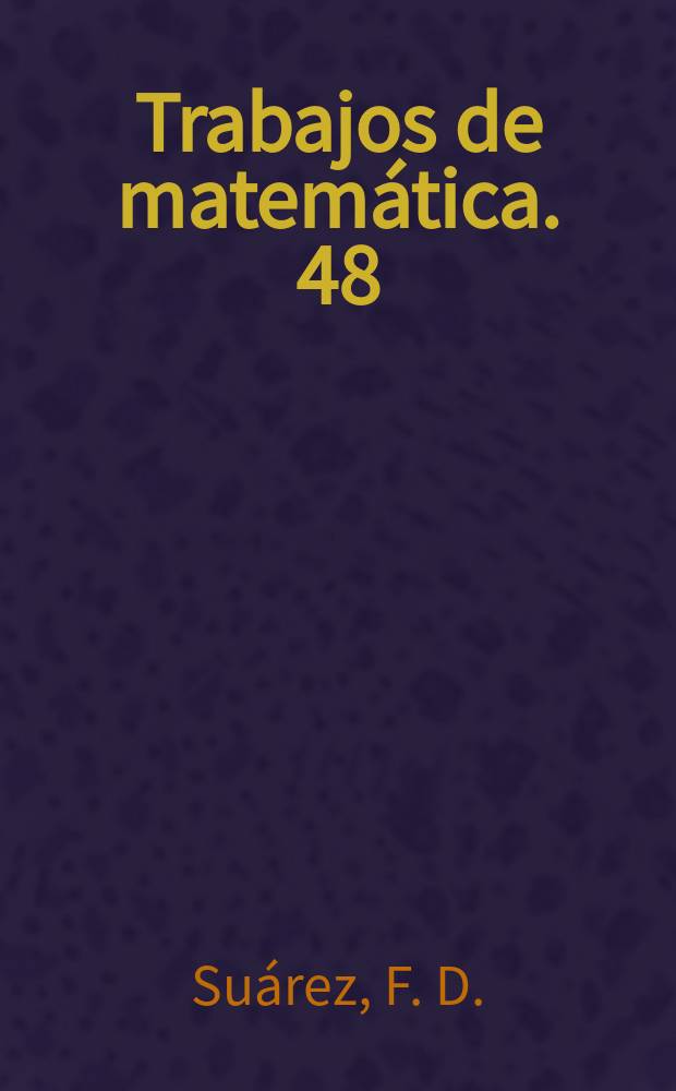 Trabajos de matemática. 48 : Limits of polynomials whose zeros have ...