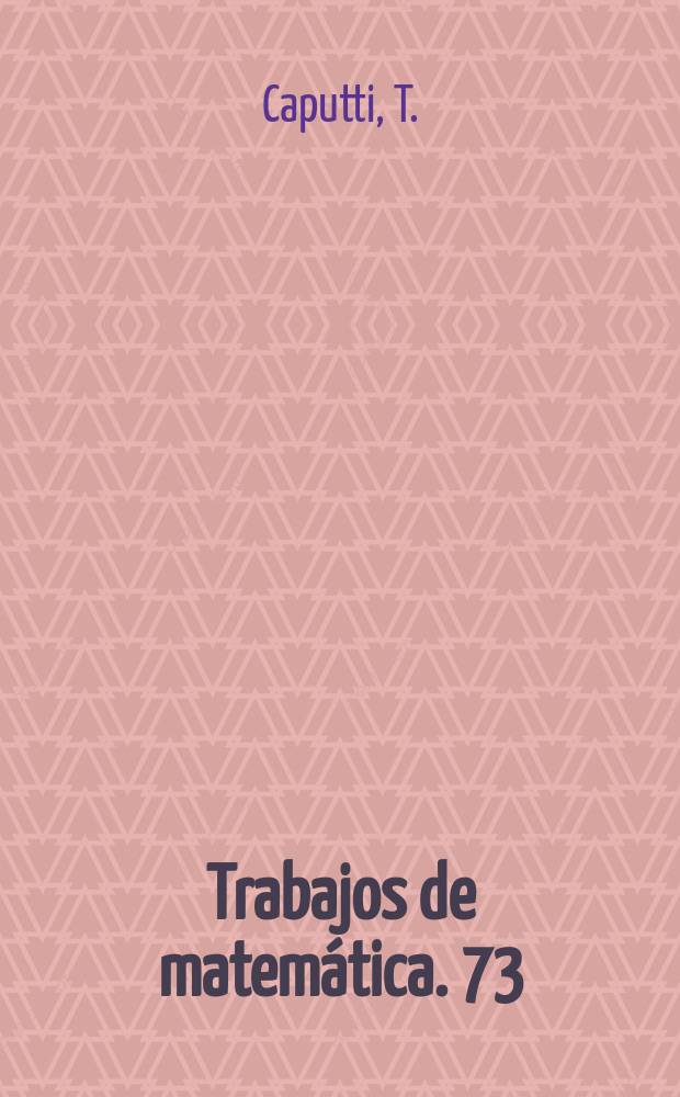 Trabajos de matemática. 73 : 1. The relative generalized jacobian matrix...