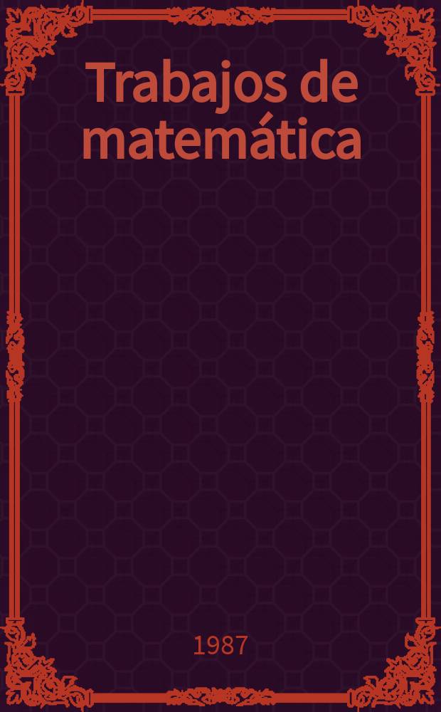 Trabajos de matemática : Relative injective approximations...