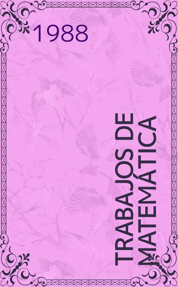 Trabajos de matemática : Fixed carriers robust estimates...