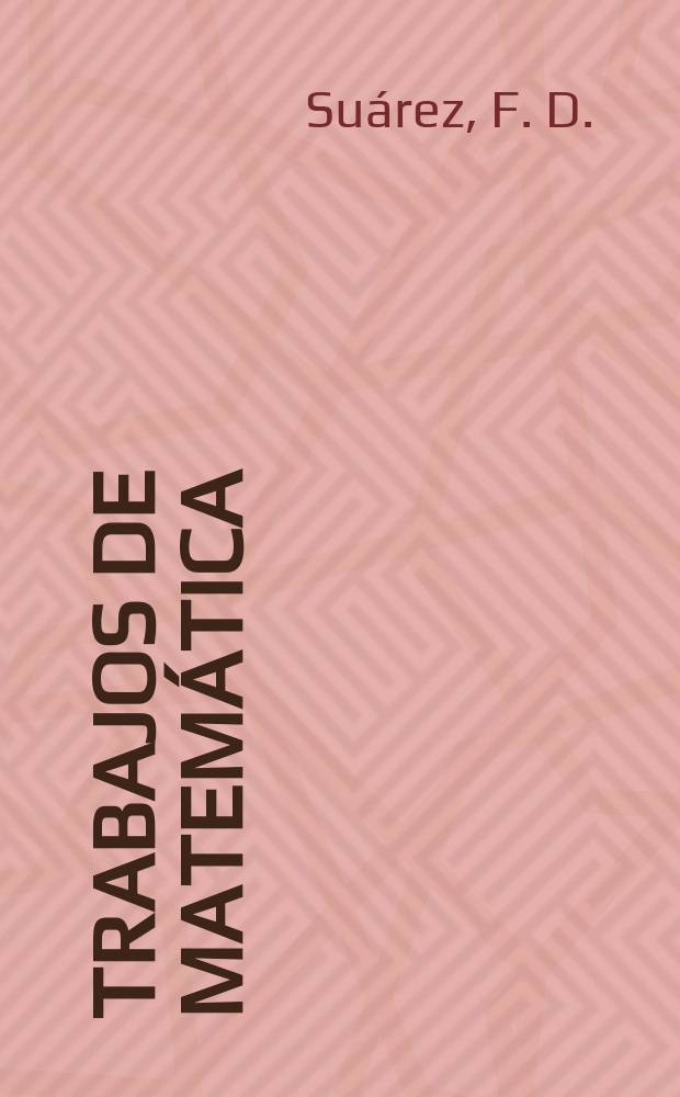 Trabajos de matemática : Homotopy stability of orthogonal spaces...