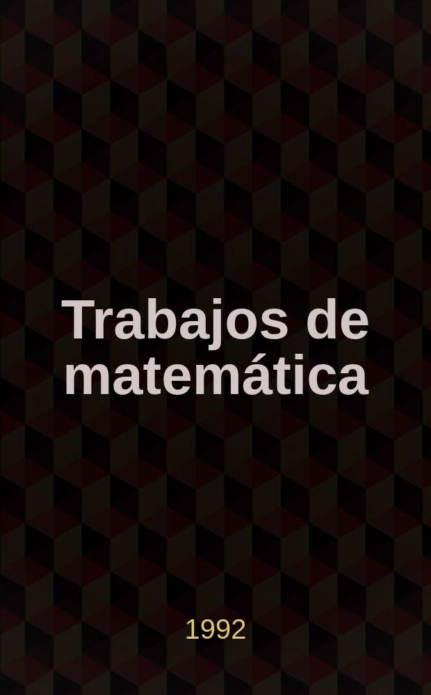 Trabajos de matemática : The distributional convolution products...