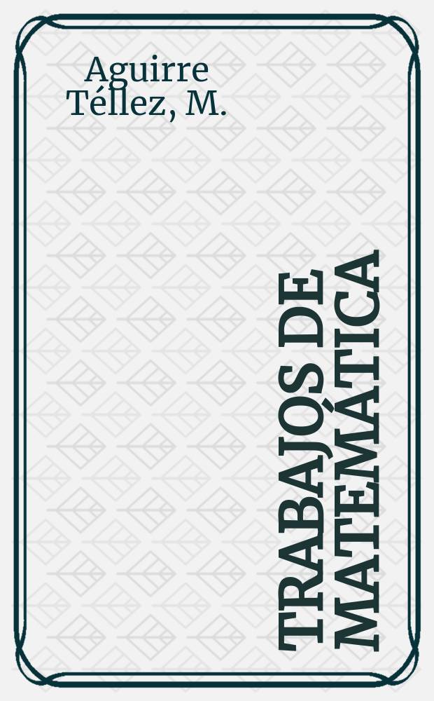 Trabajos de matemática : The distributional convolution product...