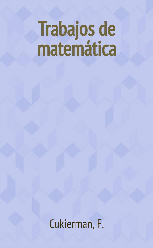 Trabajos de matemática : Rigidity of isotropic immersions