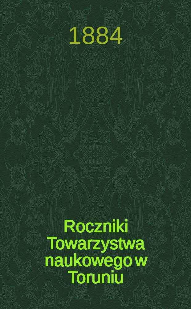 Roczniki Towarzystwa naukowego w Toruniu