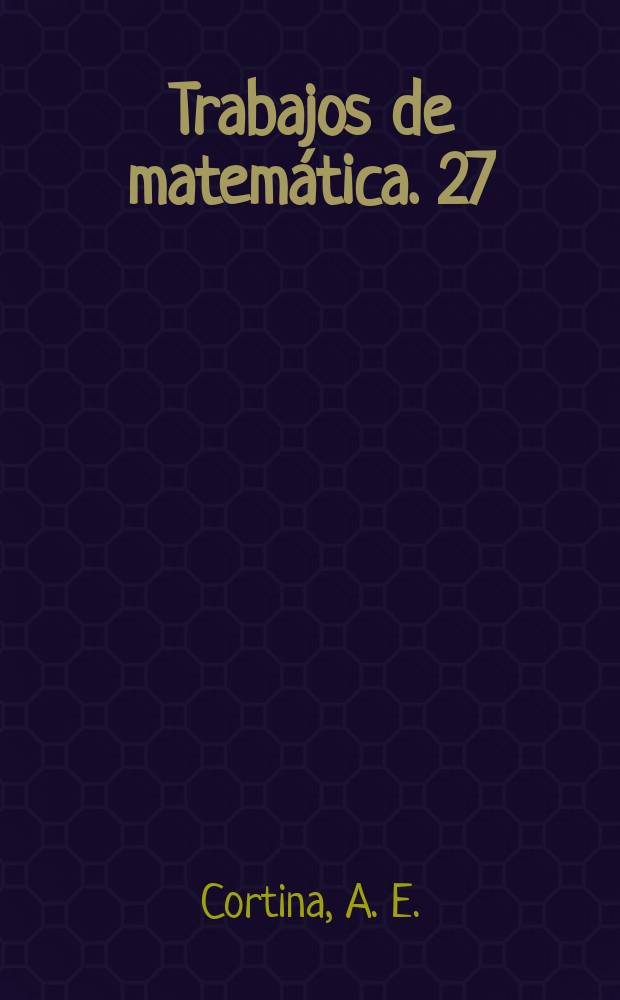 Trabajos de matemática. 27 : J-expansive matrix-valued functions and Darlington...