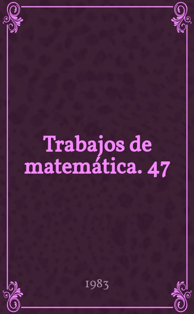Trabajos de matem&aacute;tica. 47 : Strong differentiability with respect...