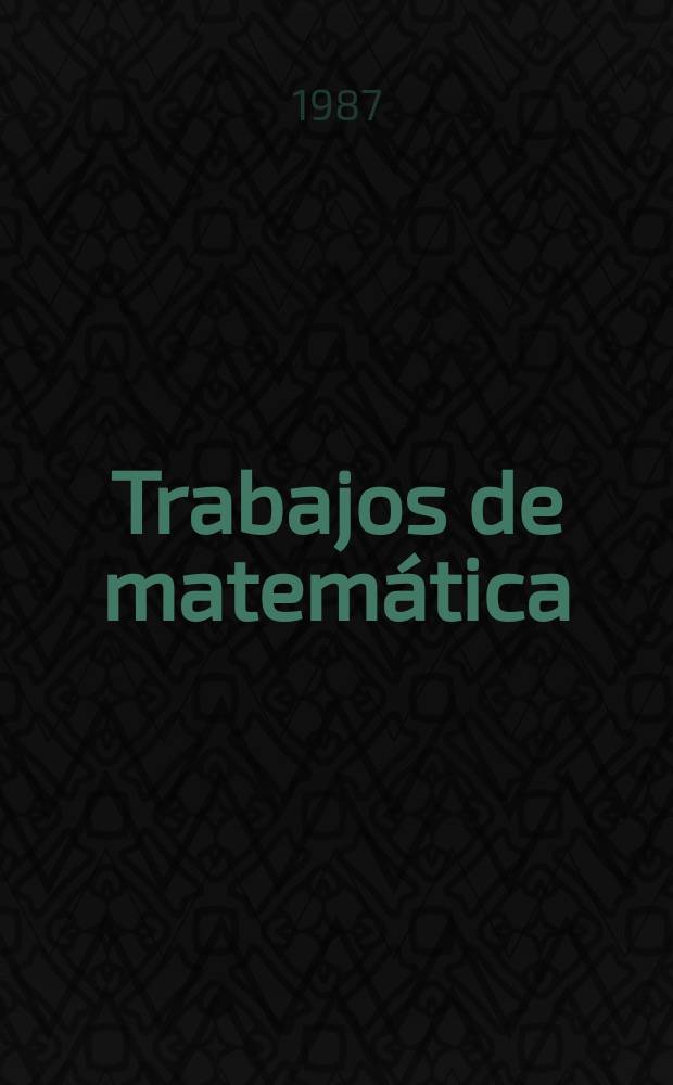 Trabajos de matem&aacute;tica : Generalized rational convexity...