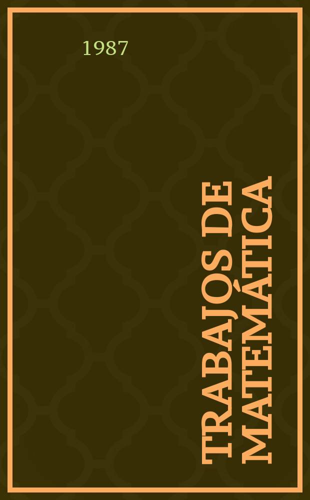 Trabajos de matemática : Nilpotent operators and systems
