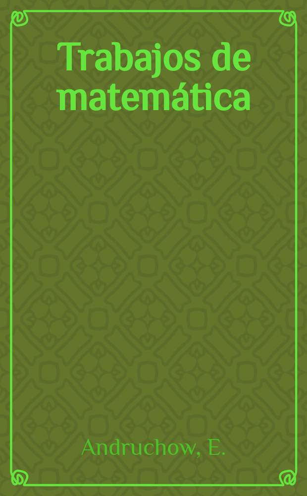 Trabajos de matemática : The space of spectral measures...