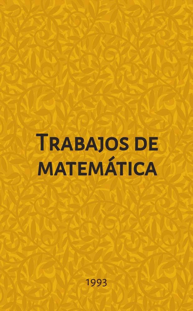 Trabajos de matemática : The prescribed mean...