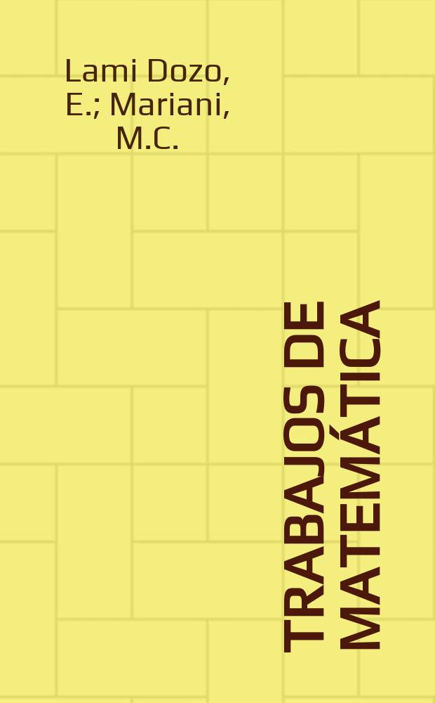 Trabajos de matemática : The H-surface system...