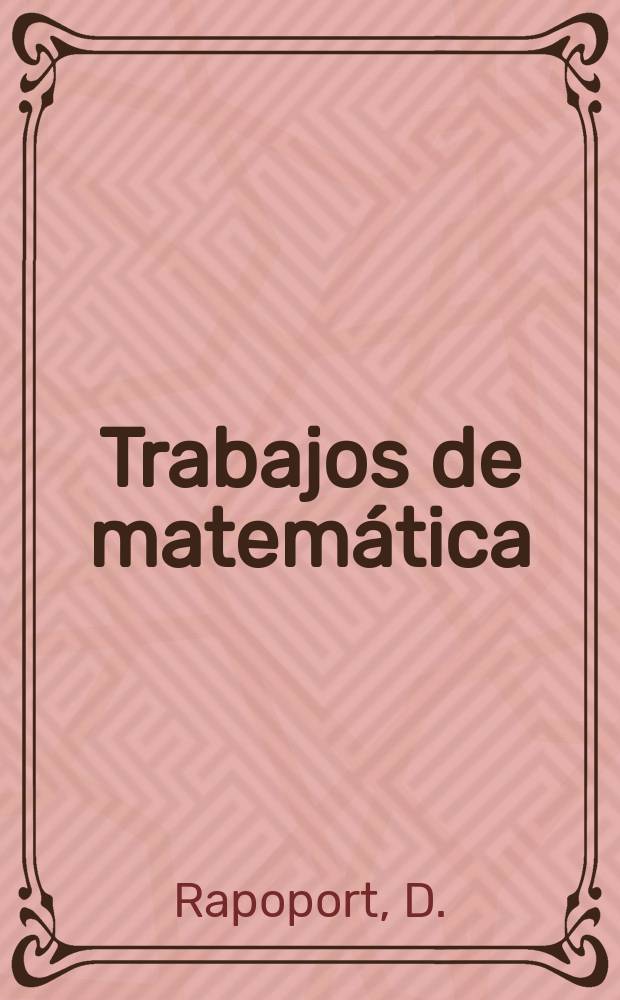 Trabajos de matemática : Covariant non-linear non-equilibrium...