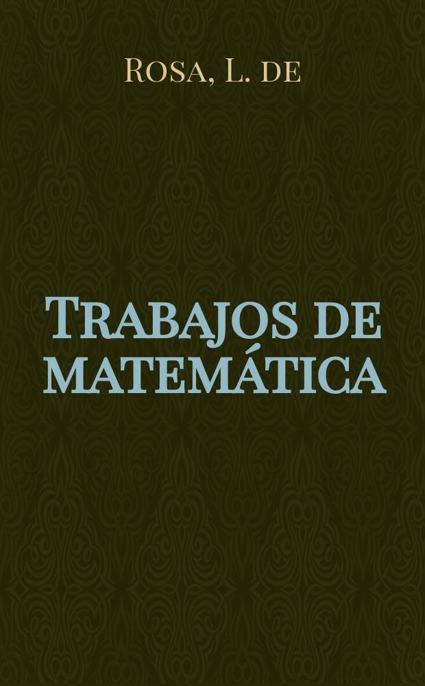 Trabajos de matemática : A substitute of harmonic...