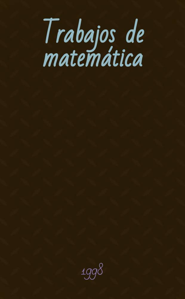 Trabajos de matemática : Periodic cyclic homology as sheaf...
