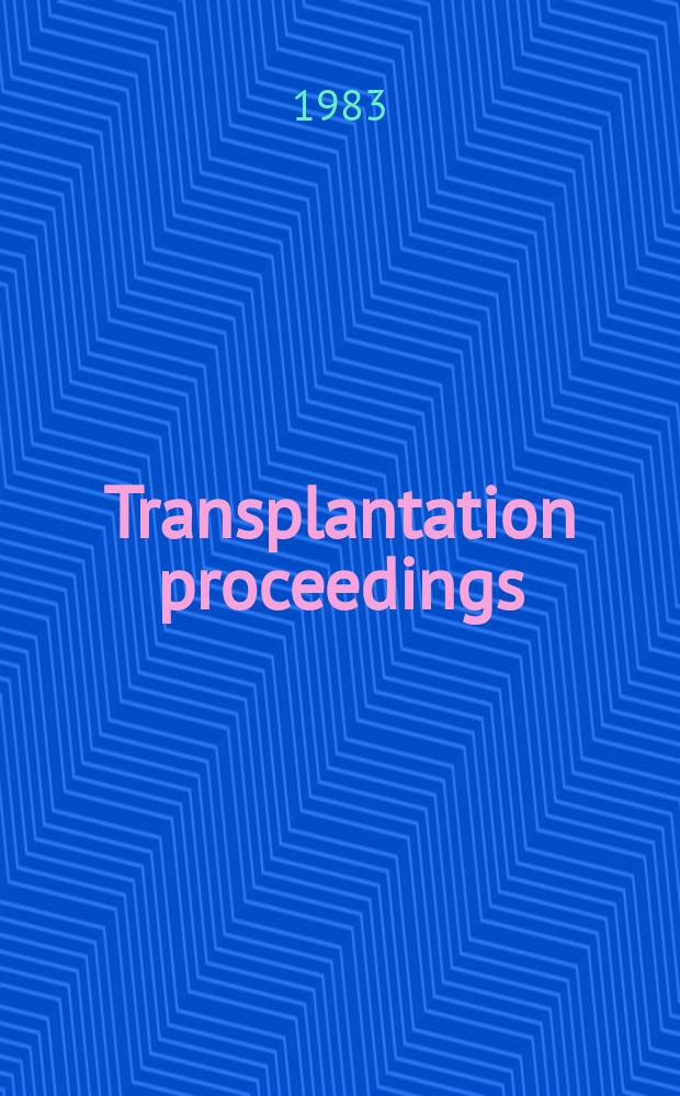 Transplantation proceedings : An offic. publication of the Transplantation soc. Vol.15, №2 : Alloantigen systems in the rat